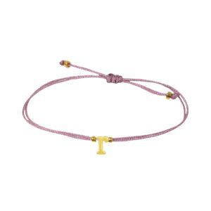 Letter Bracelet Pink