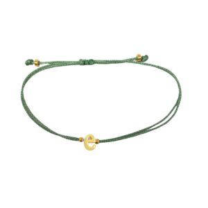 Letter Bracelet Green