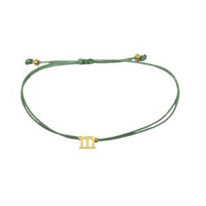 Letter Bracelet Green