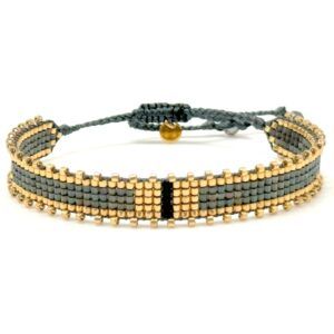Bracelet miyuki B03 Black Wood