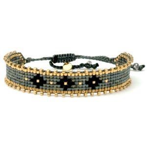 Bracelet miyuki B07 Black Wood