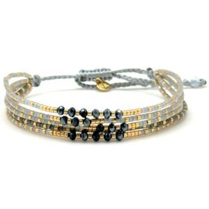 Bracelet miyuki B15 Stone Grey