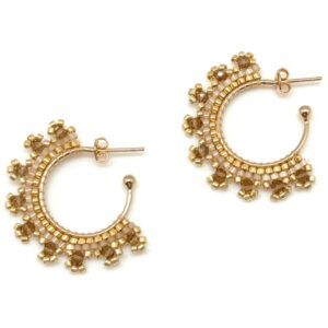 Miyuki Earrings E03 Capuccino