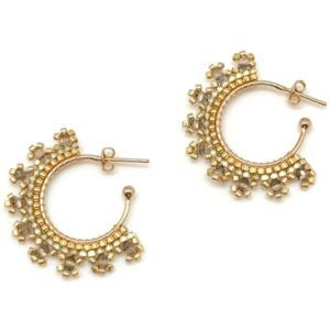 Miyuki Earrings E03 Honey