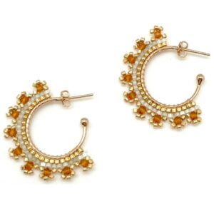 Miyuki Earrings E03 Pastel Mint