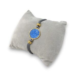 Cristal rock bracelet soie