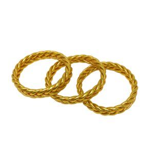 Pulsera Pan de Oro Trenzado - Oro