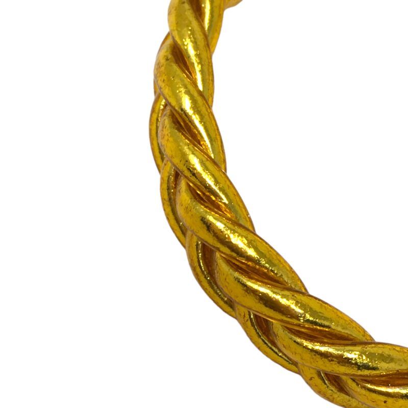 Pulsera Pan de Oro Trenzado - Oro - Imagen 4