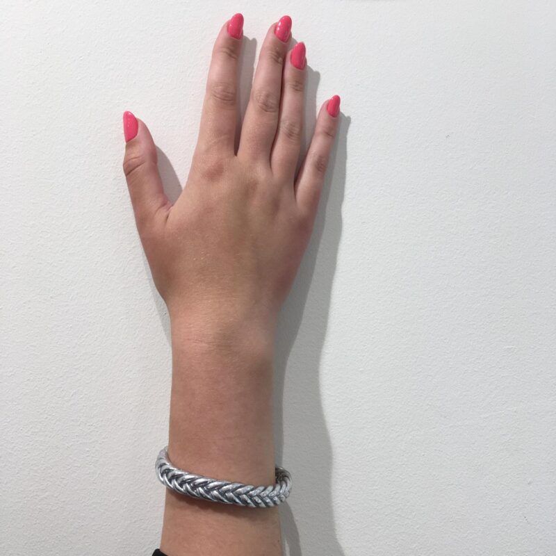 Braçalet Pan de Oro Trenat -  Plata - Imatge 2