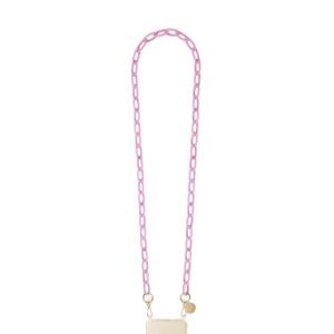 Chaine Zoe resine lilas Mat