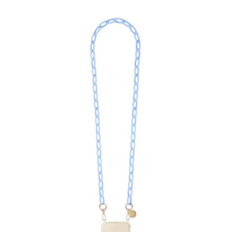 Chaine Zoe resine bleu lavande Mat