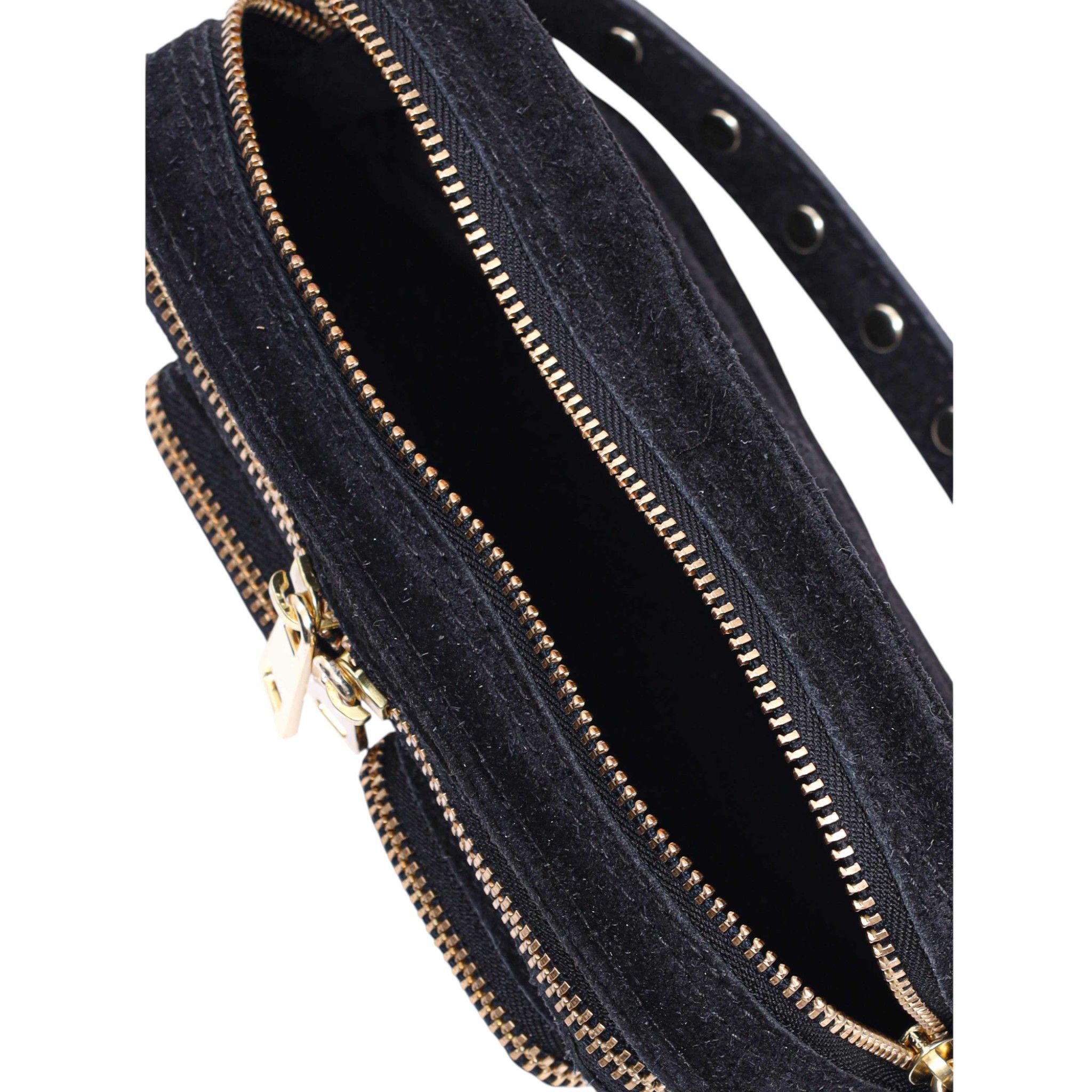 Helena Suede Black w. Gold - Imatge 3