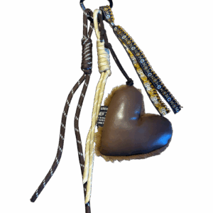 LEATHER FURRY HEARTH CHARM