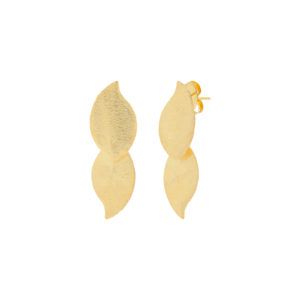Pendientes Hojas onduladas