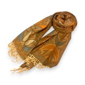 Estola Jaquard Caramelo