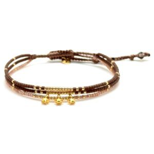 Bracelet miyuki B13 Woods brown