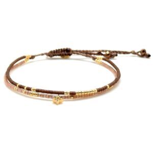 Bracelet miyuki B23 Woods brown