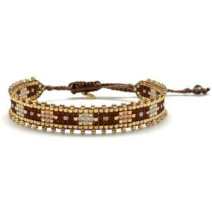 Bracelet miyuki B24 Woods brown