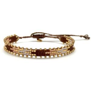 Bracelet miyuki B26 Woods brown