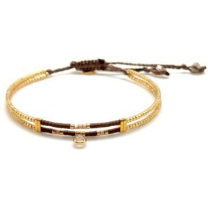 Bracelet miyuki B27 Woods brown