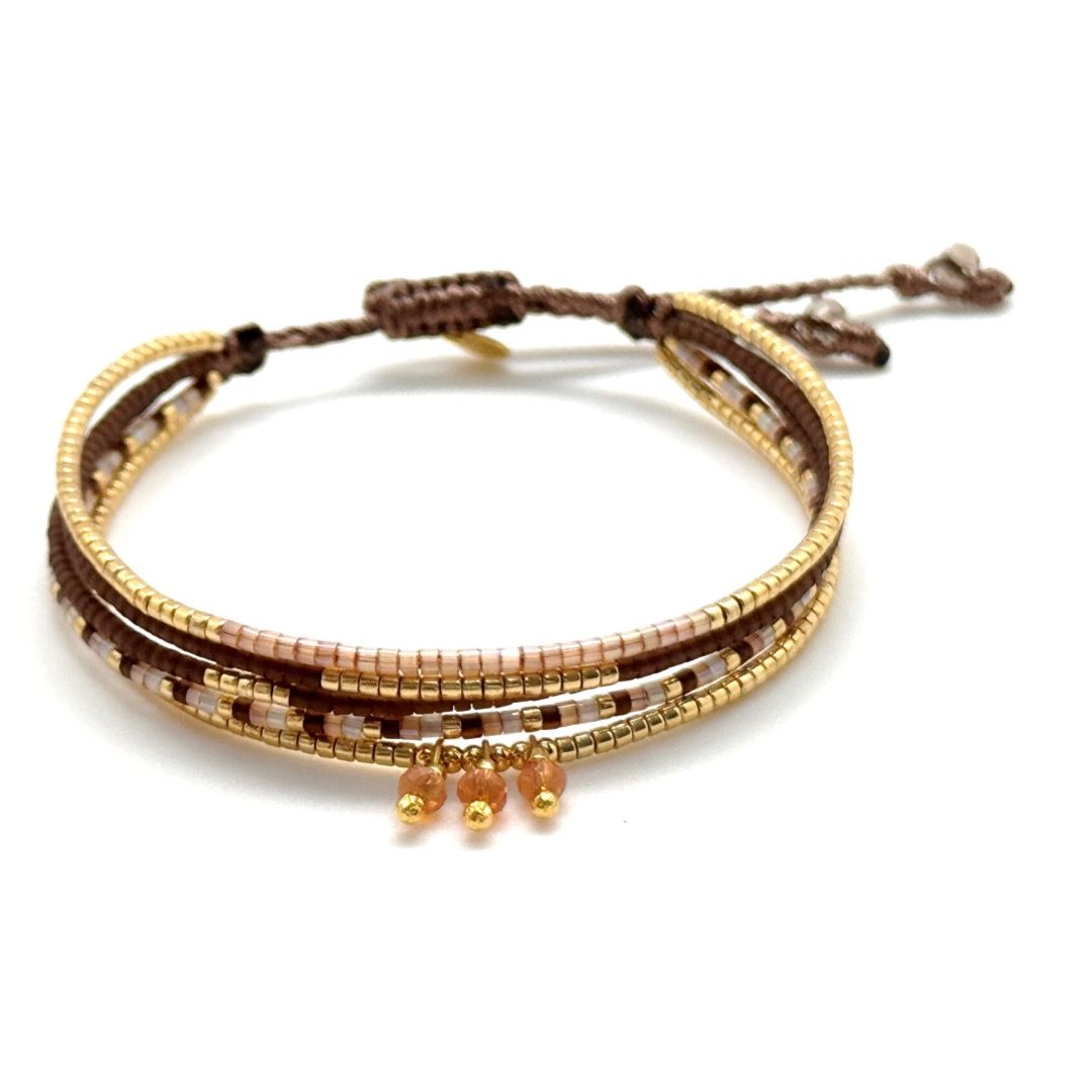 Bracelet miyuki B36 Woods brown