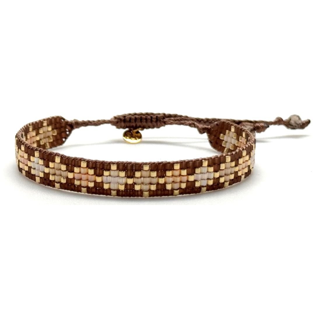 Bracelet miyuki B39 Woods brown