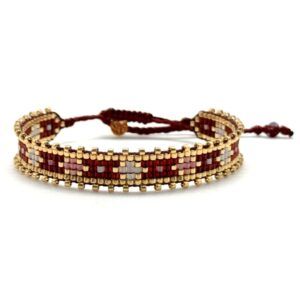 Bracelet miyuki B24 Majestic Burgundy