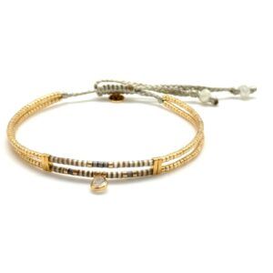 Bracelet miyuki B27 Jasmin honey