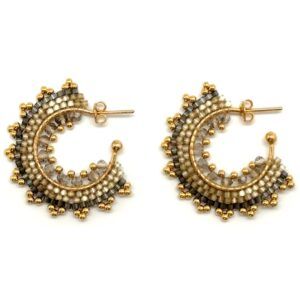Earrings miyuki E01 Jasmin honey