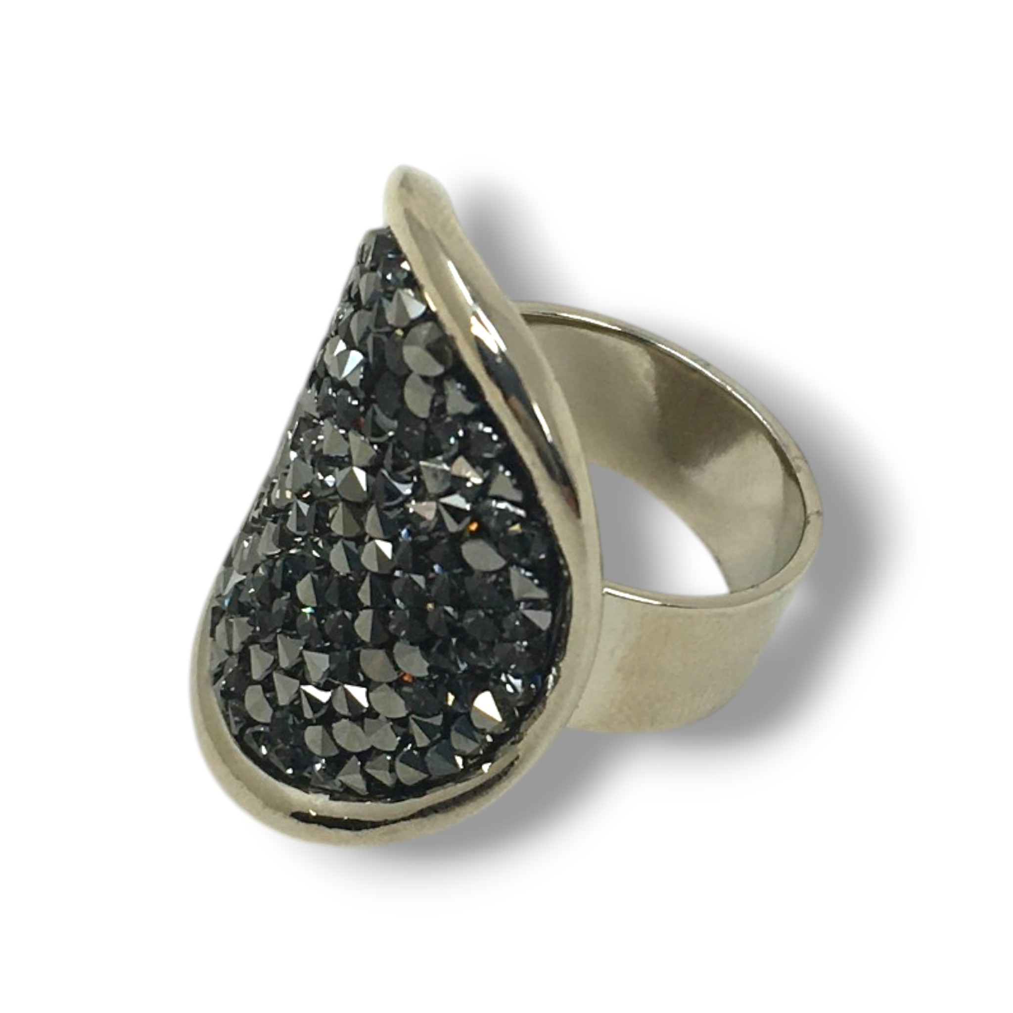 Anell cristal rock plata - Imatge 4