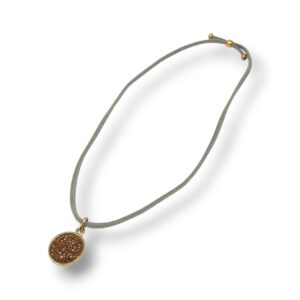 Cristal Rock Collier Soie Or