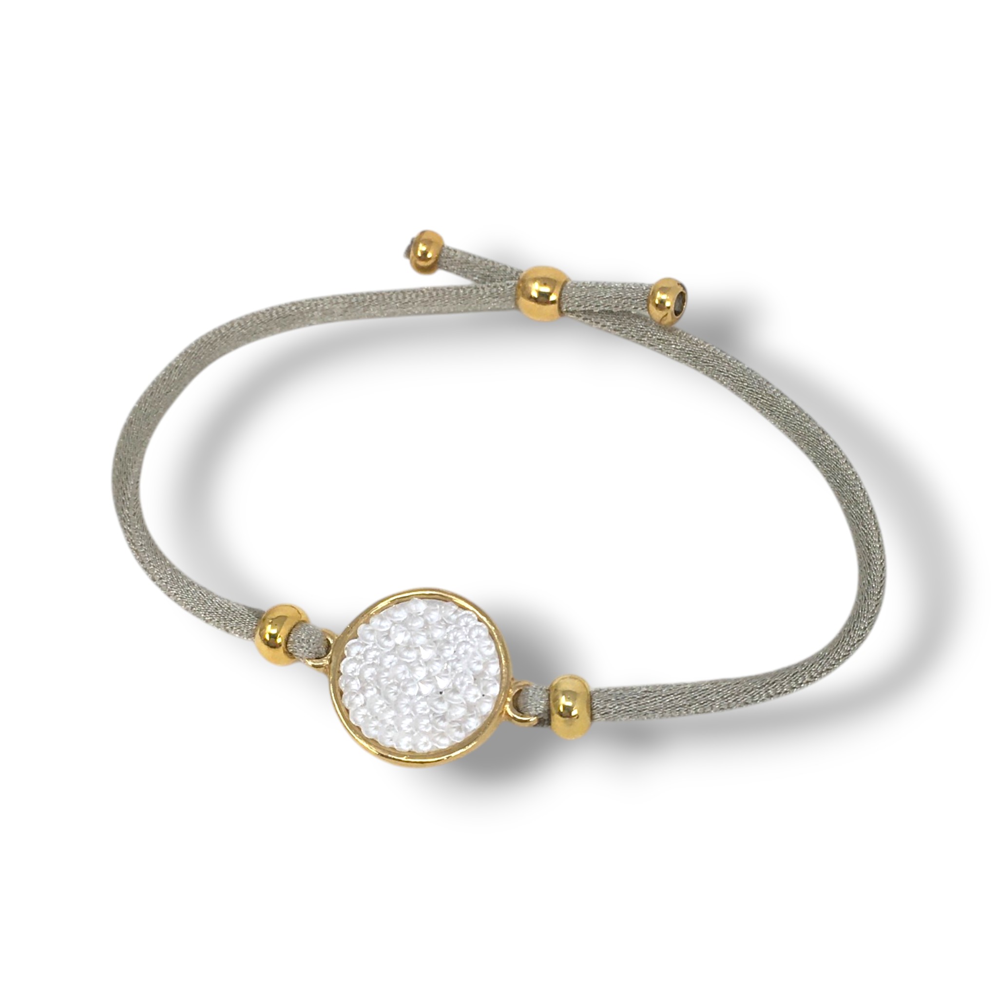 Cristal Rock Collier Soie Or - Imatge 4