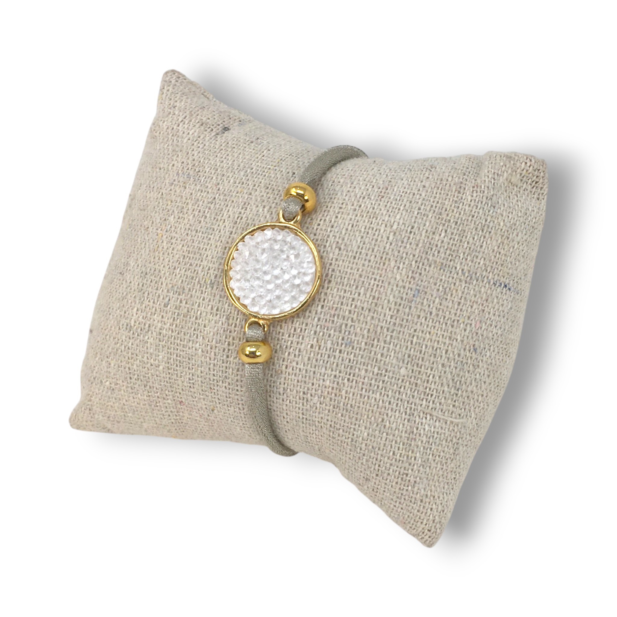 Cristal Rock Collier Soie Or - Imatge 3