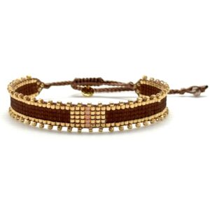 Bracelet miyuki B08 Woods brown